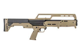 Kel-Tec KS7 18.5" 12Ga Pump Action Shotgun in Tan features a bullpup design